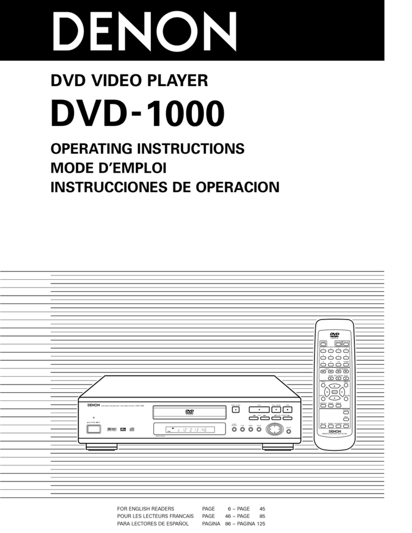 Denon DVD-1000 User manual