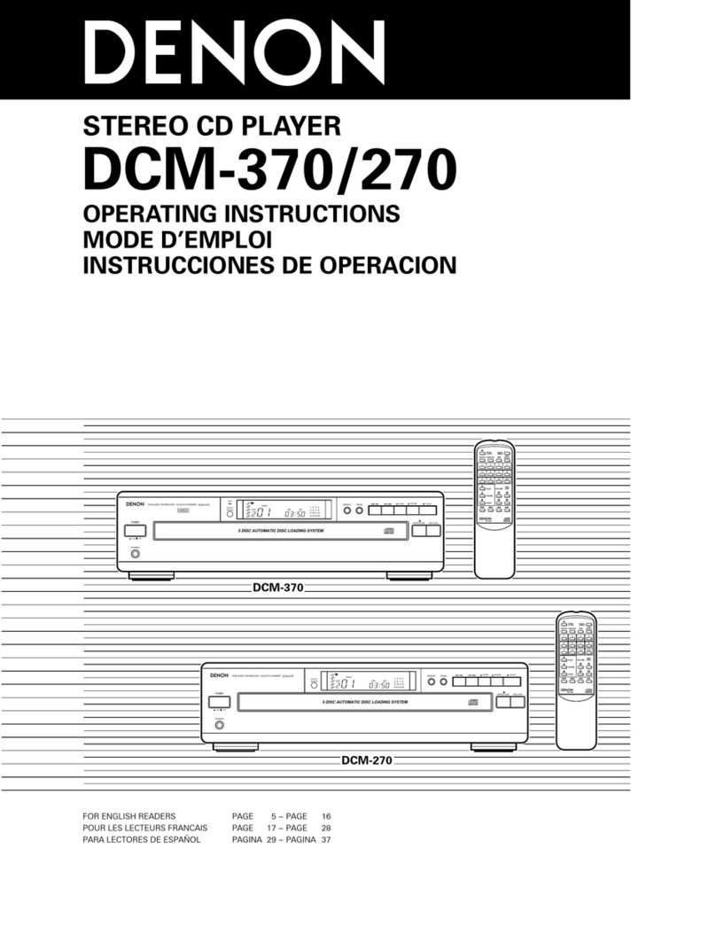 Denon 270 operating instructions