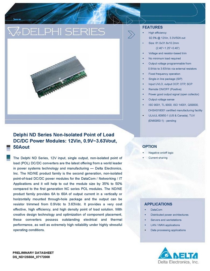 Delta Electronics Delphi ND Series User manual Delta Electronics Delphi ND Series User manual