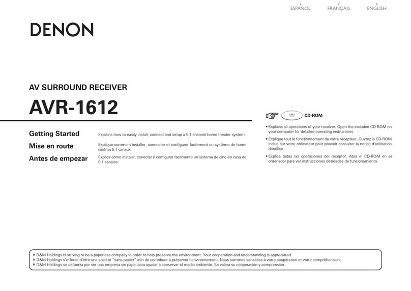 Denon AVR-1612 User manual