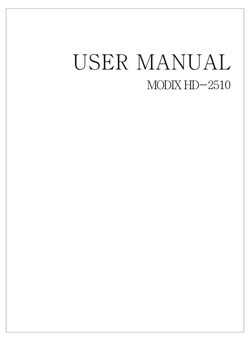 DTS HDTV MODIX HD-2510 user manual