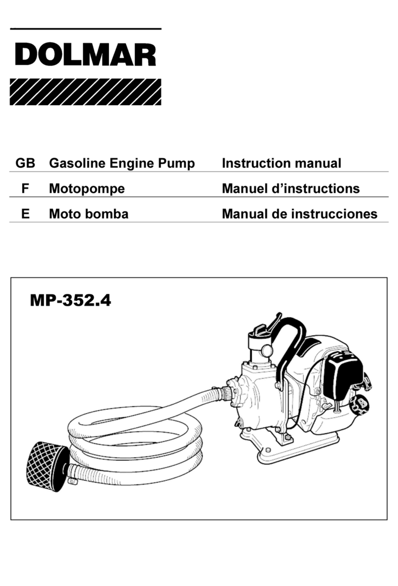 Dolmar GB GASOLINE ENGINE PUMP MP-352.4 instruction manual