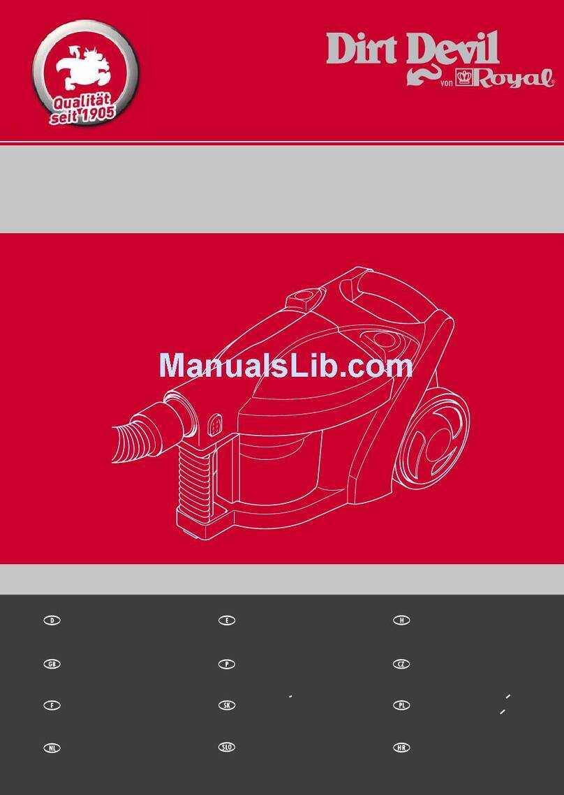 Dirt Devil MAGNUM MPR operating manual Dirt Devil MAGNUM MPR operating manual