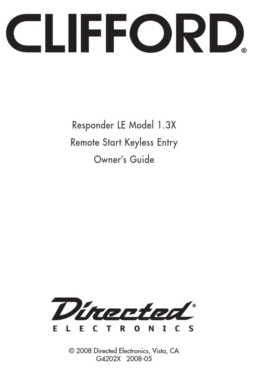 Directed Electronics CLIFFORD 1.3X User manual