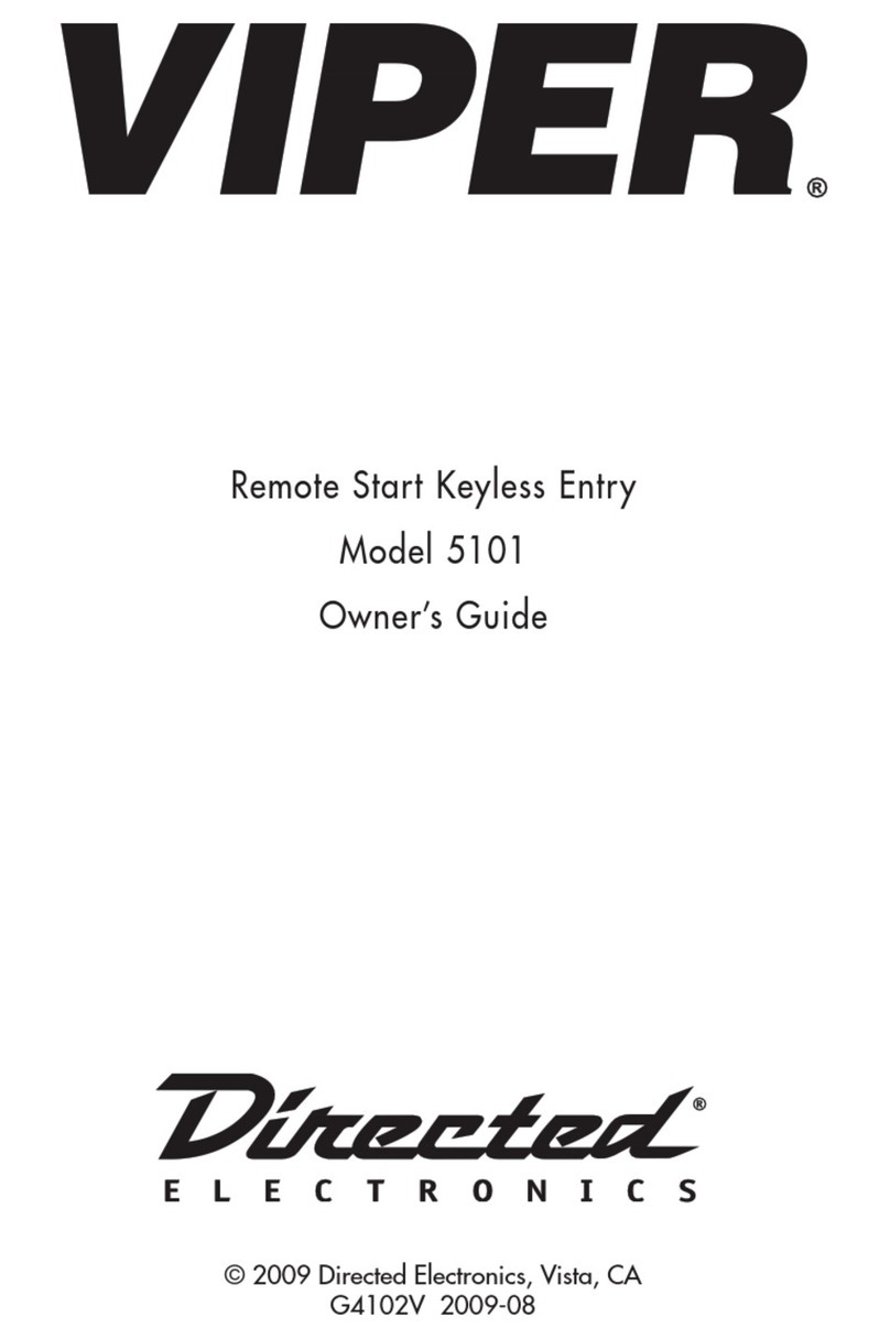 Directed Electronics VIPER 5101 User manual Directed Electronics VIPER 5101 User manual
