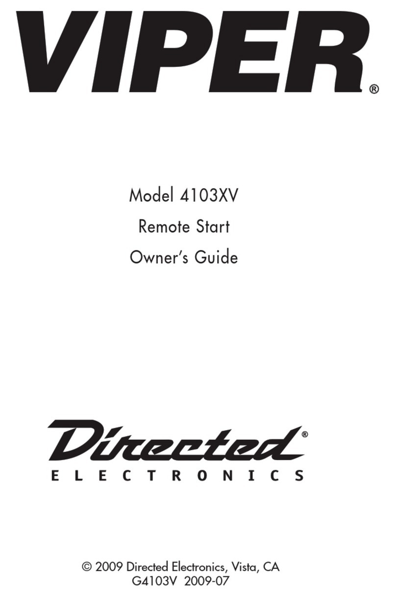 Directed Electronics VIPER 4103XV User manual Directed Electronics VIPER 4103XV User manual