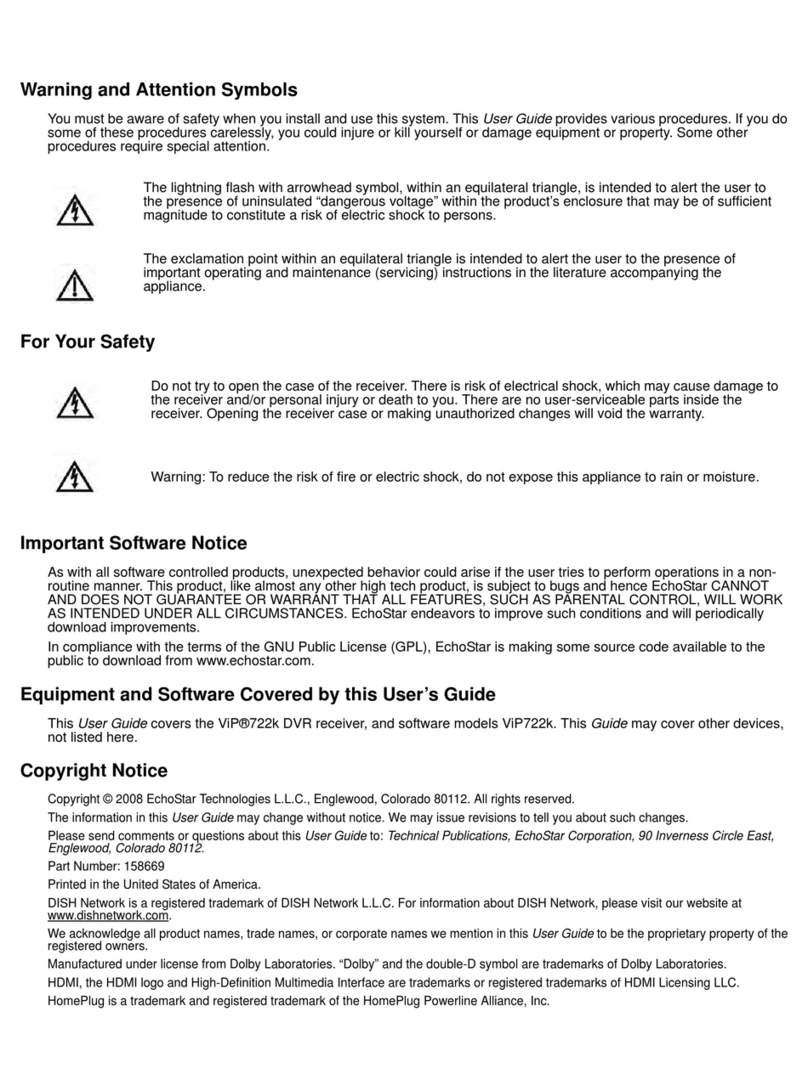 Dish Network DuoDVR ViP 722k User manual