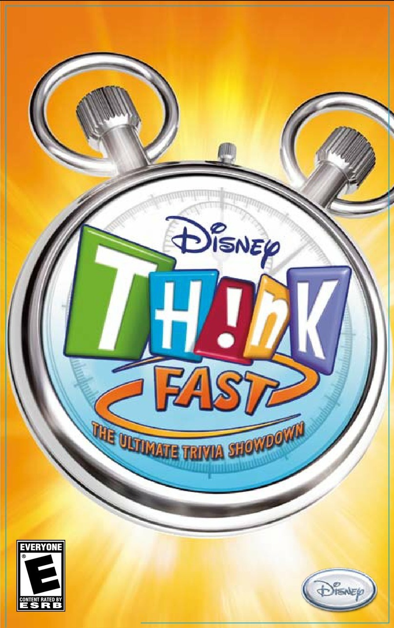 Disney Think Fast: The Ultimate Trivia Showdown for PlayStation... user manual