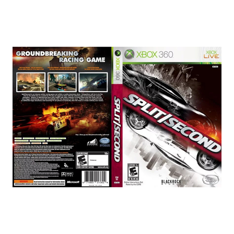Disney Split/Second for Xbox 360 User manual
