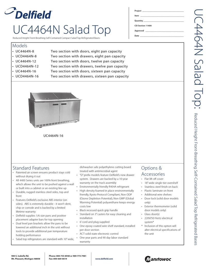 Delfield UCD4464N-12 User manual