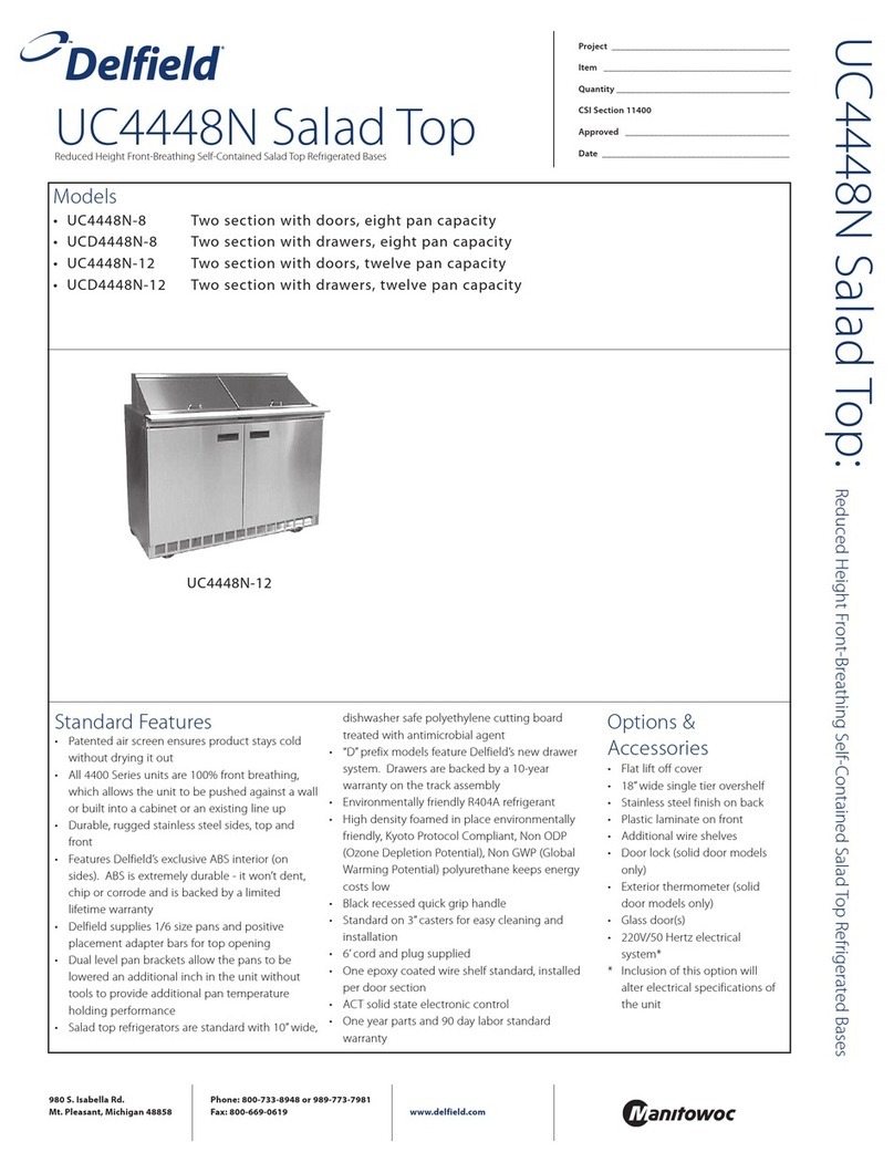 Delfield UC4448N-12 User manual