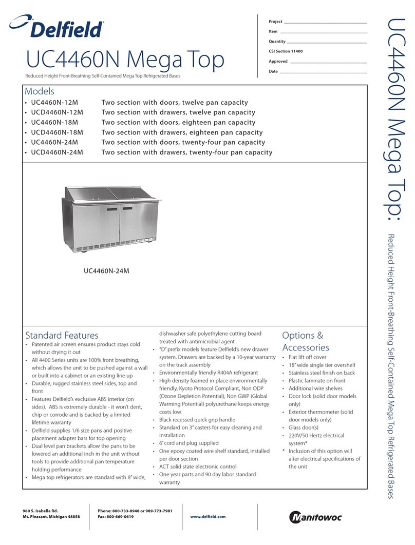 Delfield UC4460N-12M User manual
