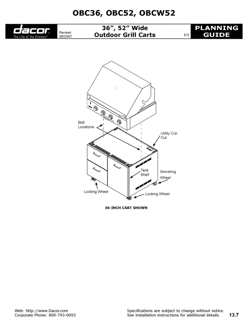 Dacor OBC36 Planning guide