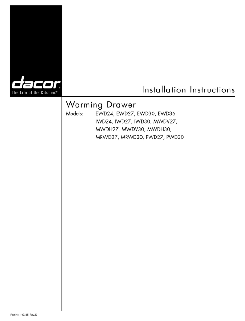 Dacor Epicure EWD24 User manual Dacor Epicure EWD24 User manual