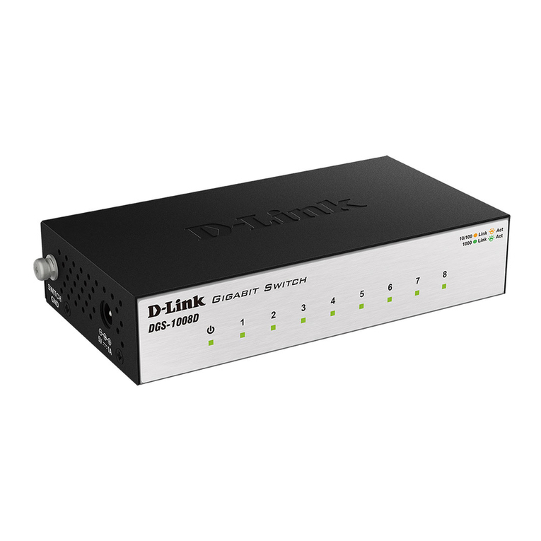 D-Link DGS-1008D - Switch User manual D-Link DGS-1008D - Switch User manual