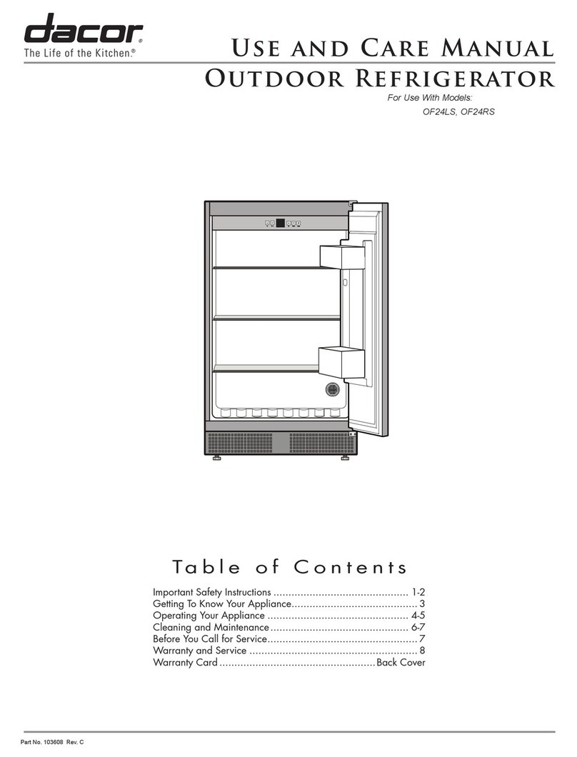 Dacor OF24LS User manual Dacor OF24LS User manual