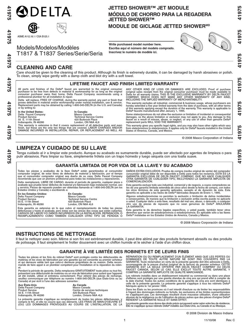 Delta T1817 Series User manual