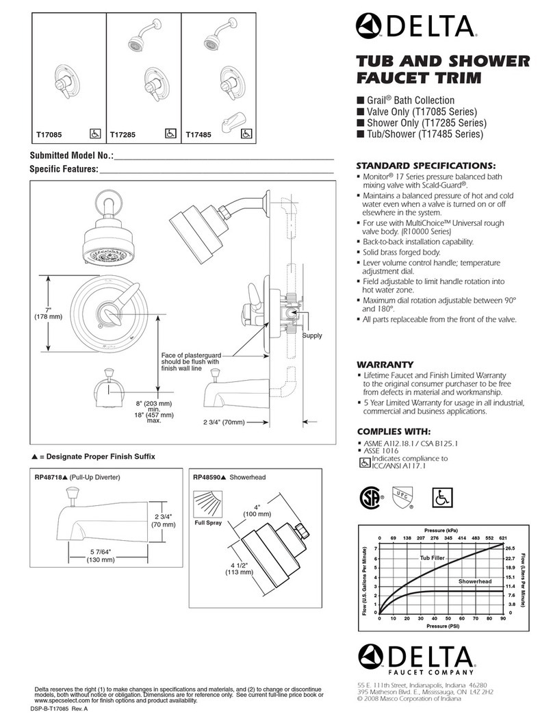 Delta T17085 Series User manual