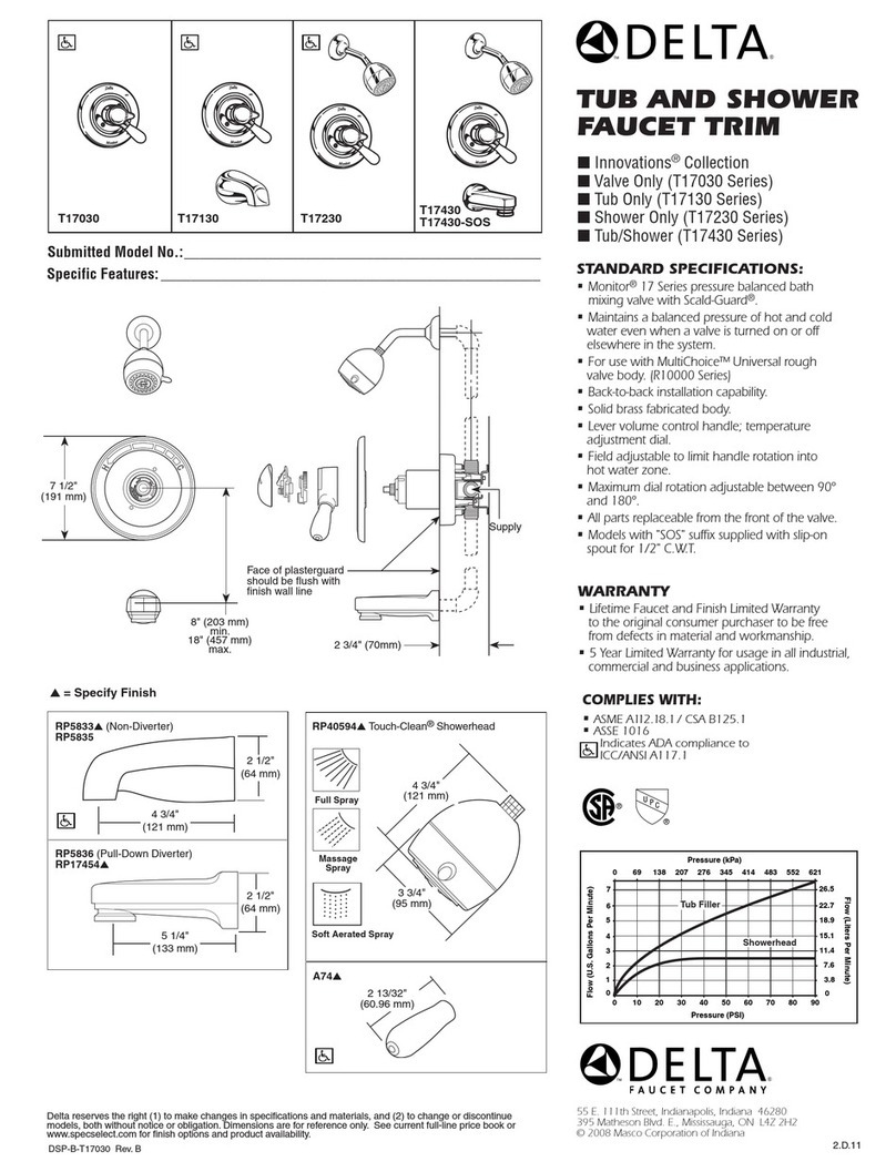 Delta T17030 Specification sheet