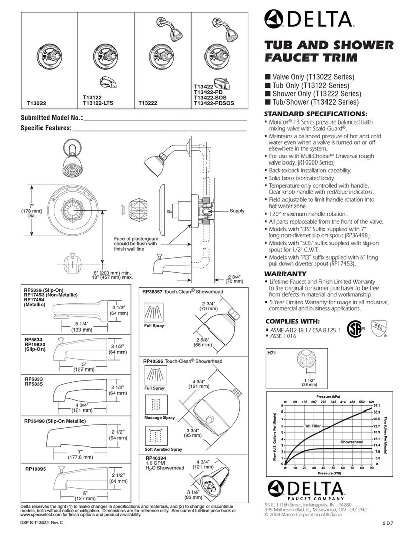 Delta Classic T13022 Series User manual