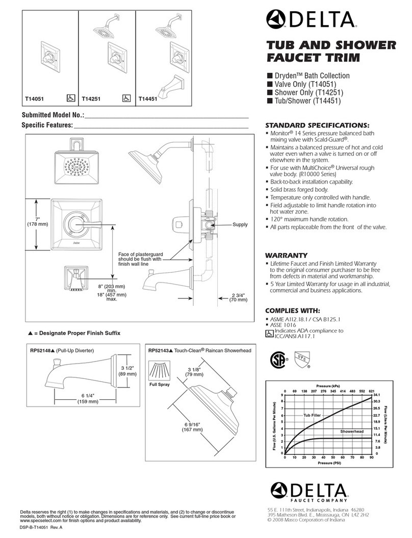 Delta Dryden T14051 Series User manual