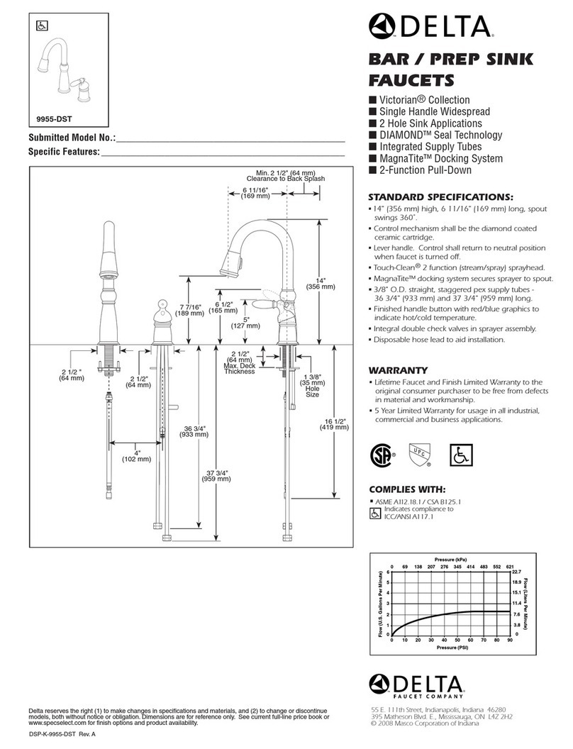 Delta Victorian 9955-DST Series User manual