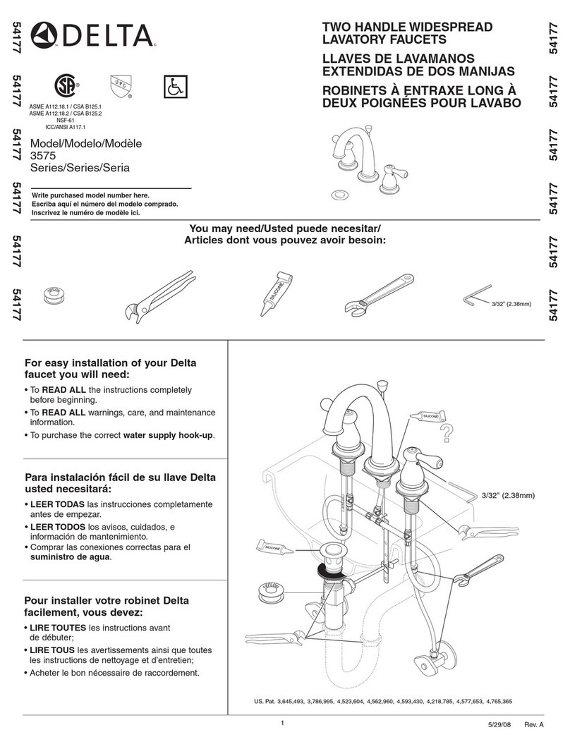 Delta 3575 Series User manual