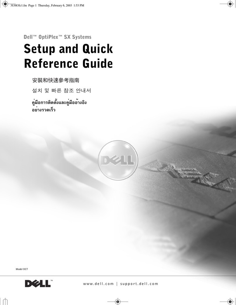 Dell OptiPlex 3U083 User manual
