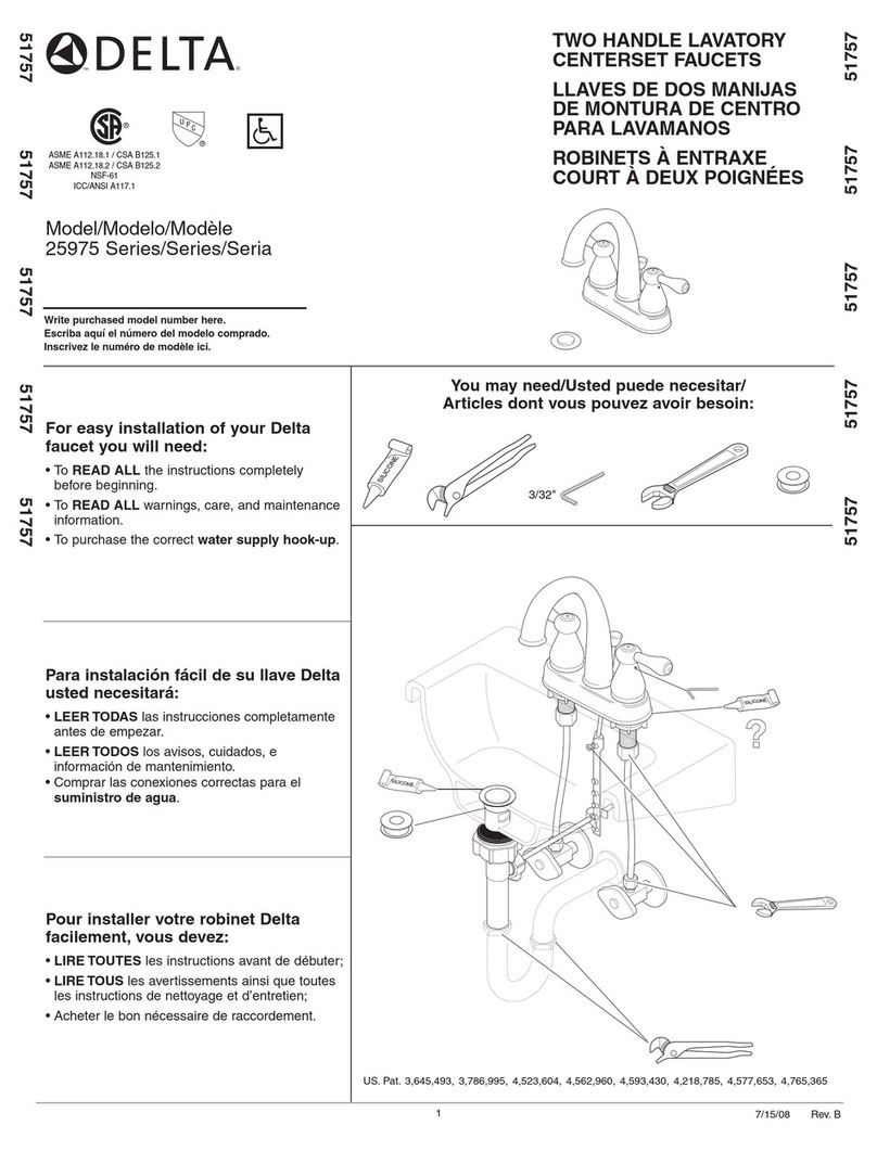 Delta 25975 Series User manual