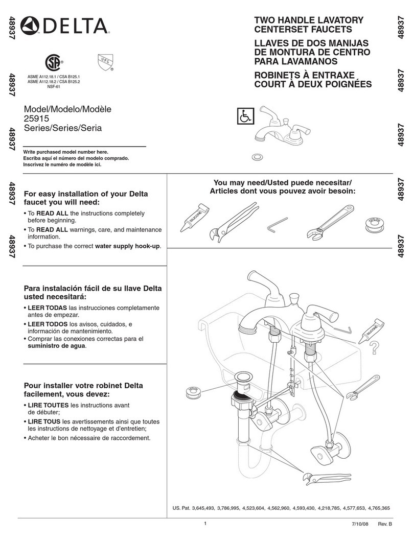 Delta 25915 Series User manual