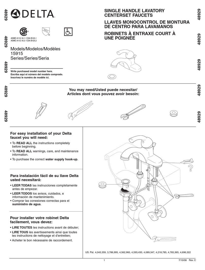 Delta 15915 Series User manual