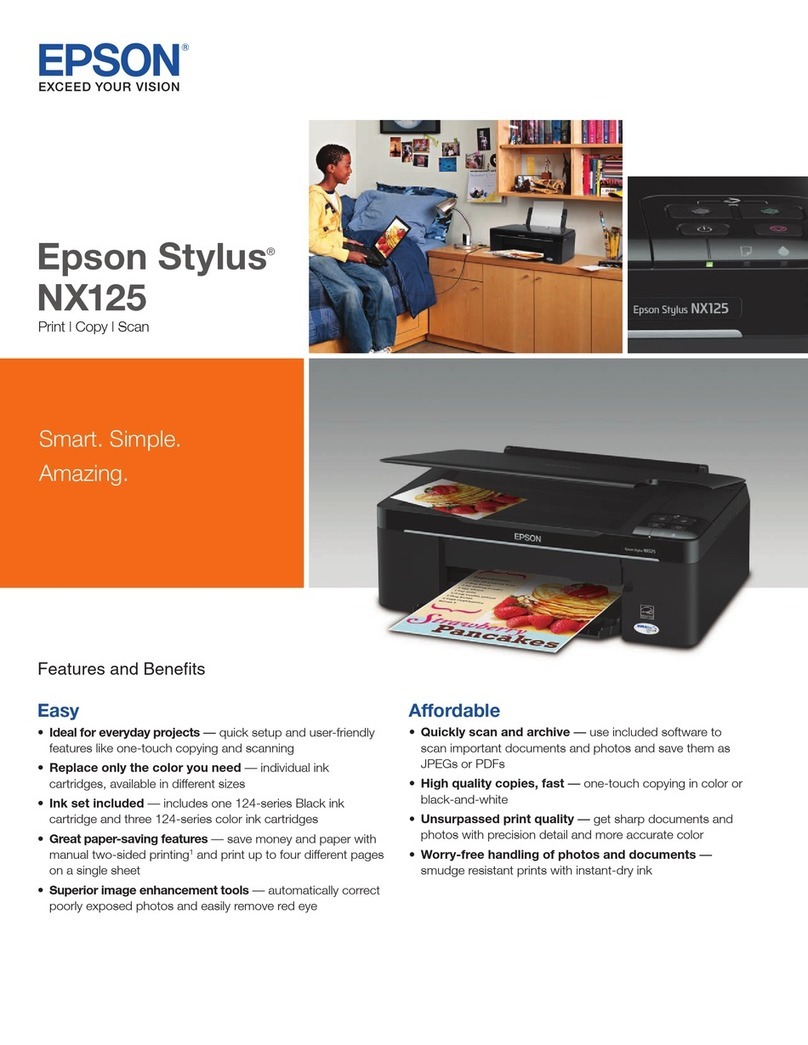 Epson Stylus NX125 Series User manual