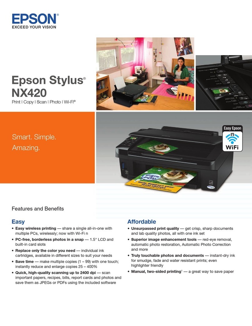 Epson Stylus NX420 Series User manual