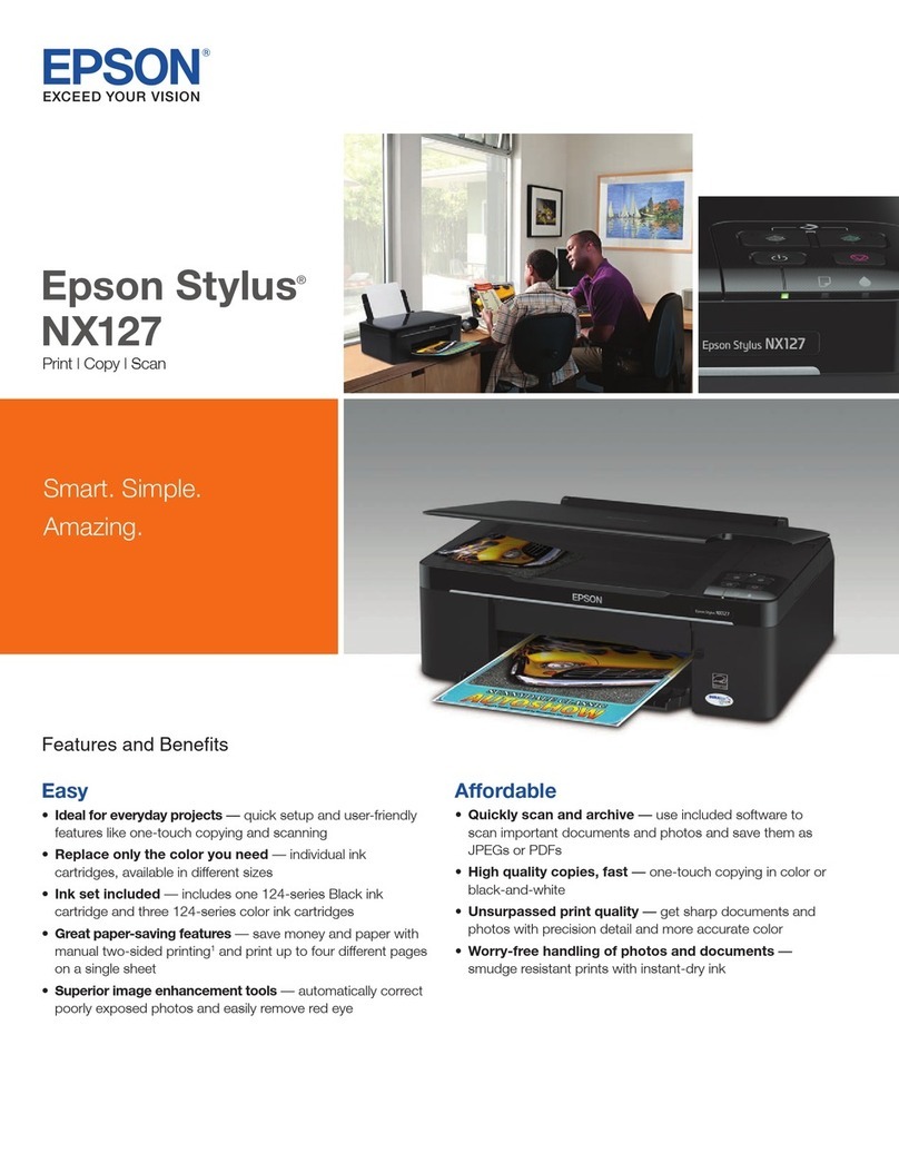 Epson STYLUS NX127 Series User manual