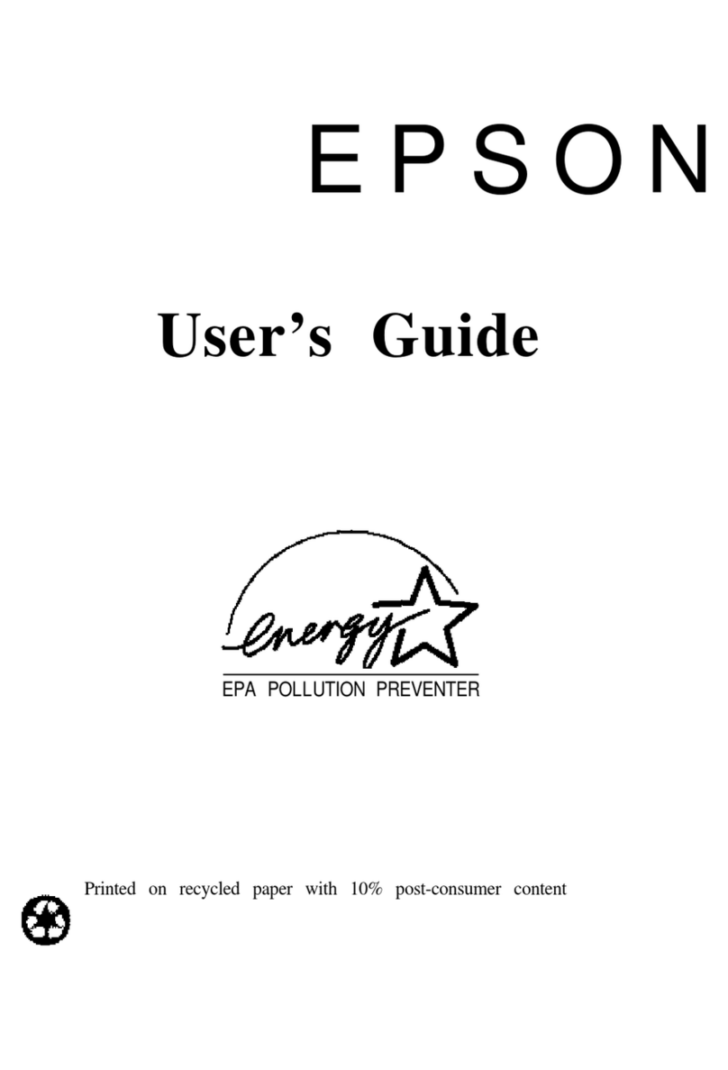 Epson Pollution Preventer User manual