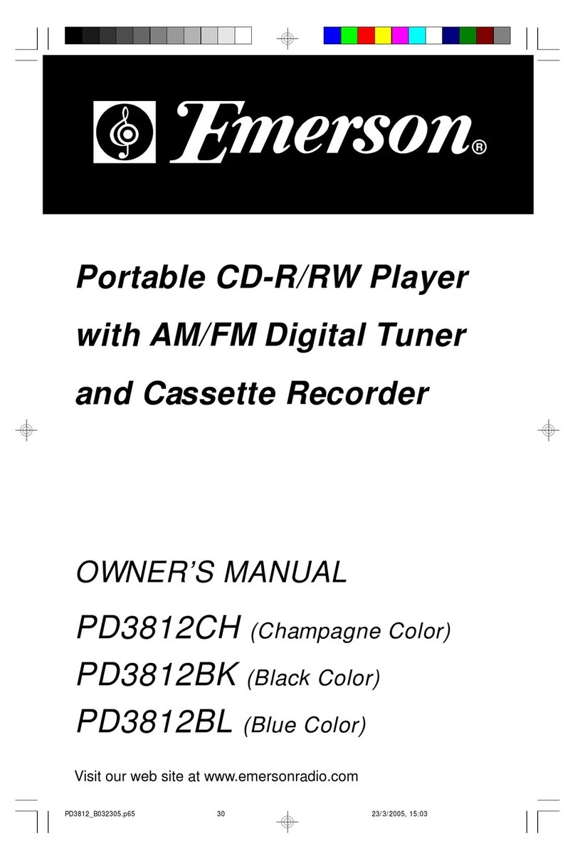 Emerson PD3812BK User manual