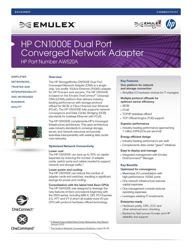 Emulex CN1000E Specifications
