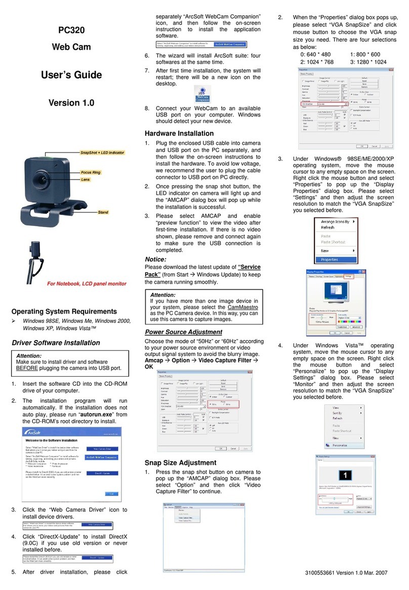 Emprex Web Cam PC320 user guide