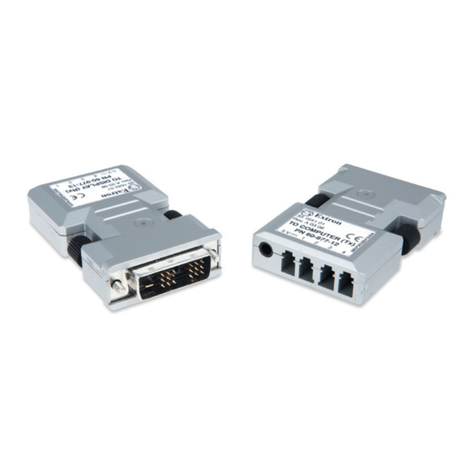 Extron electronics Fiber Optic DVI Extenders DVI 104 RX User manual