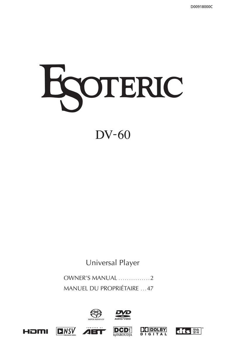 Esoteric DV-60 User manual
