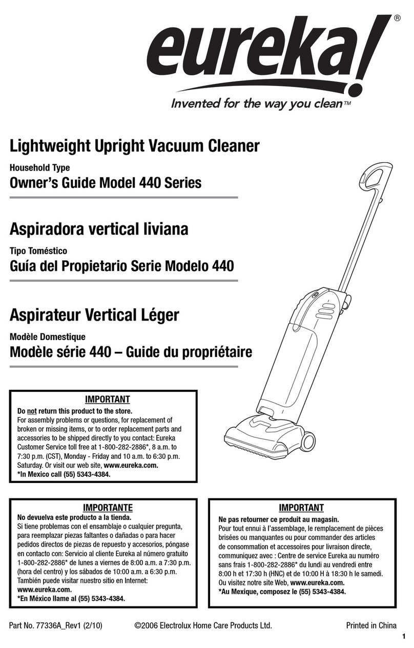 Eureka 440 Series owner's guide