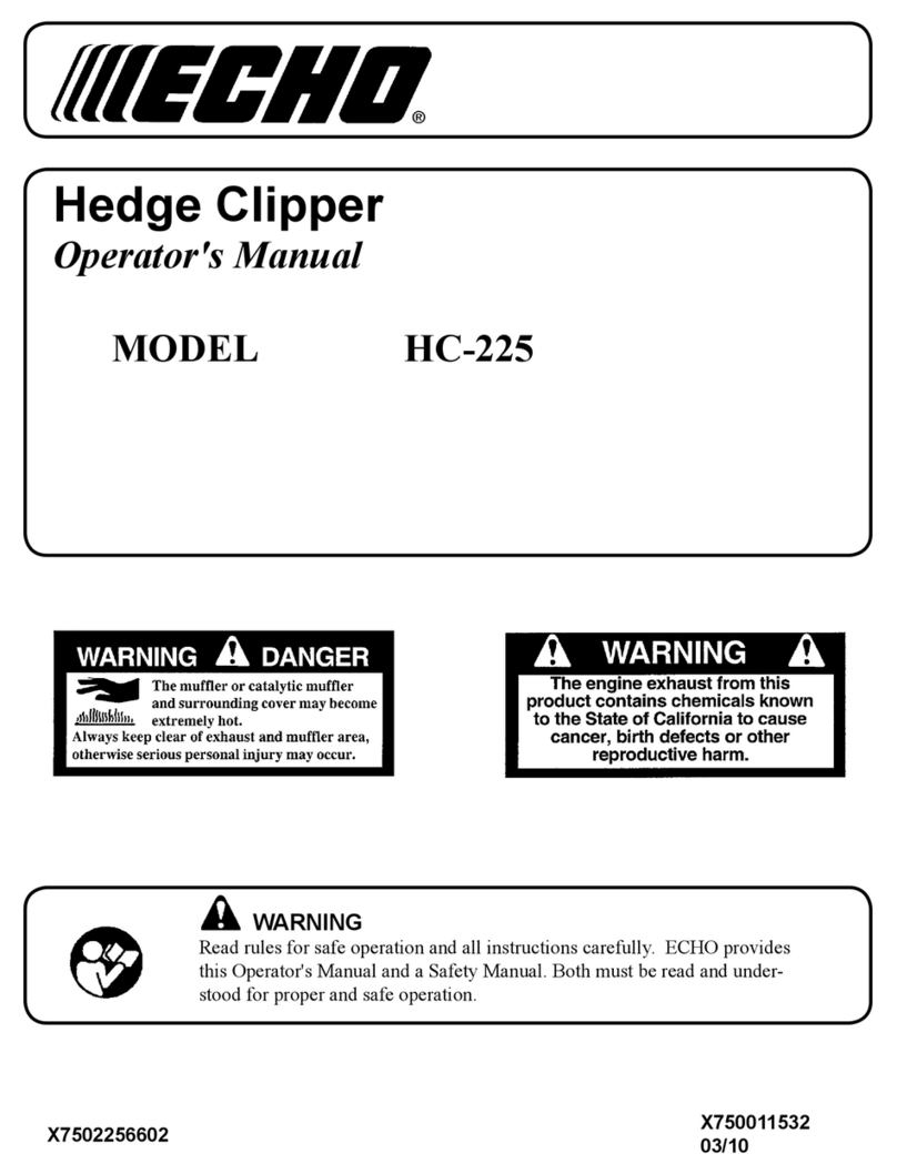 Echo HC-225 User manual