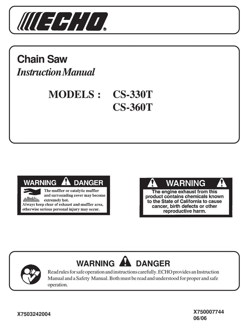 Echo CHAIN SAW CS-330T User manual