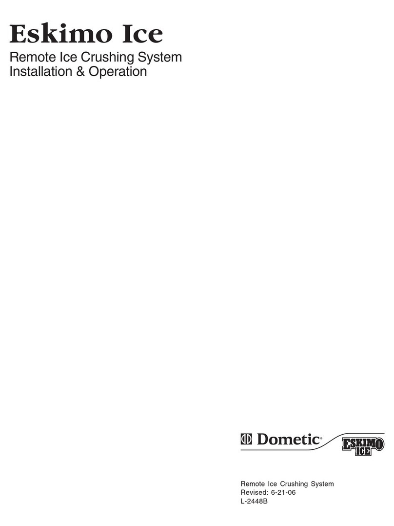Dometic Eskimo Ice Remote Ice Crushing System Installation and operation