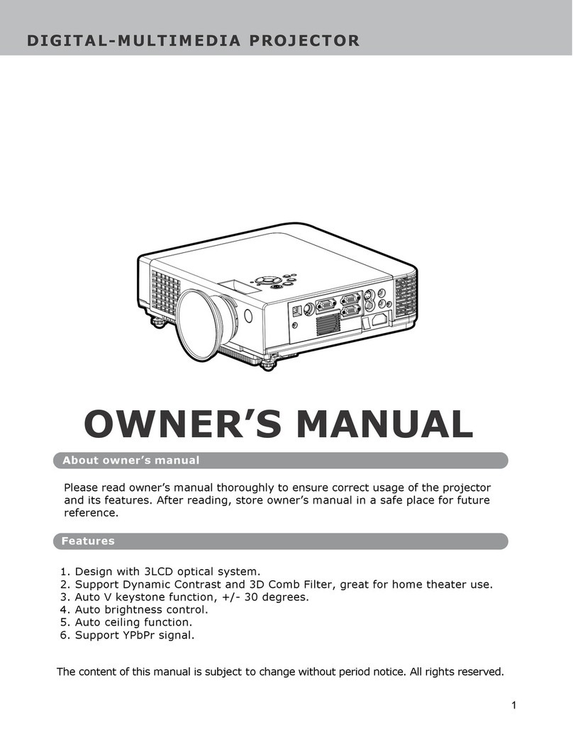 Dukane Digital-Multimedia Projector None owner's manual