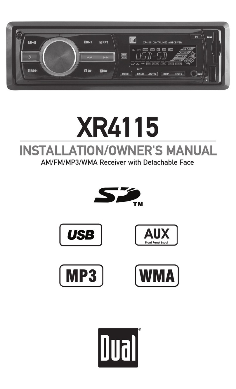 Dual Electronics Corporation XR4115 Installation