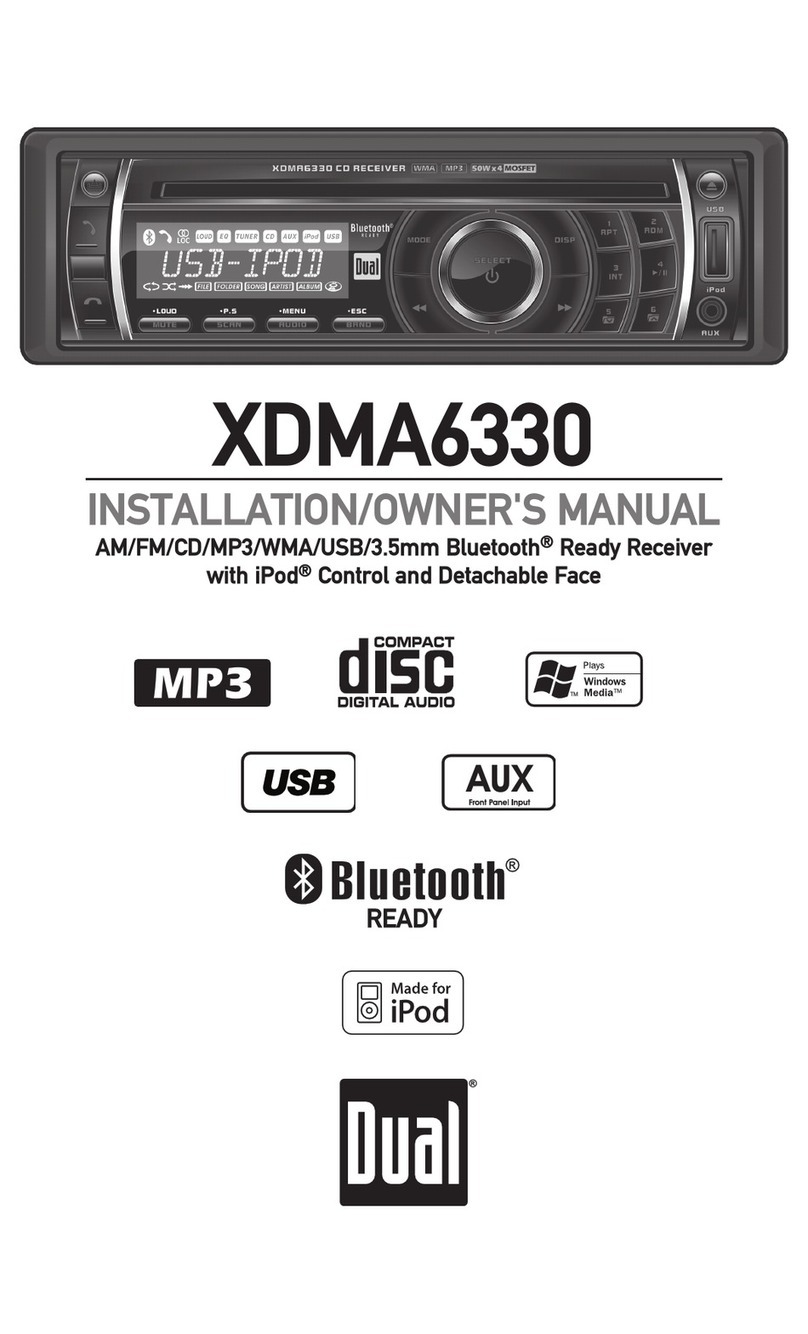 Dual Electronics Corporation XDMA6330 Installation Dual Electronics Corporation XDMA6330 Installation