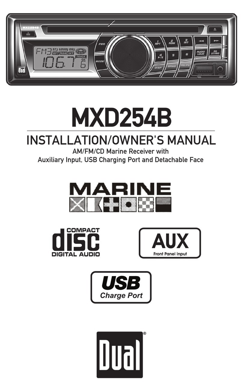 Dual Electronics Corporation MXD254B Installation & owner's manual