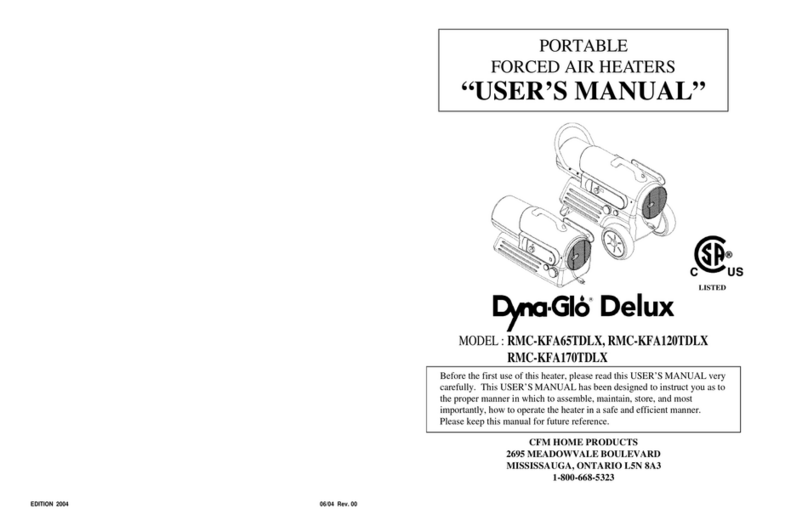 Dyna-Glo RMC-KFA65TDLX, RMC-KFA120TDLX,... user manual