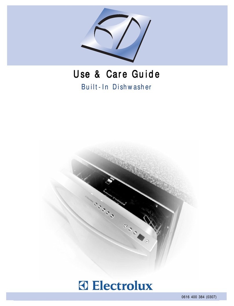 Electrolux Built-In Dishwasher User manual Electrolux Built-In Dishwasher User manual
